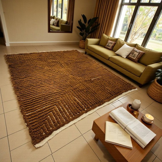 Image 1 of Large Berber handcrafted living room rug 350cm x 250cm