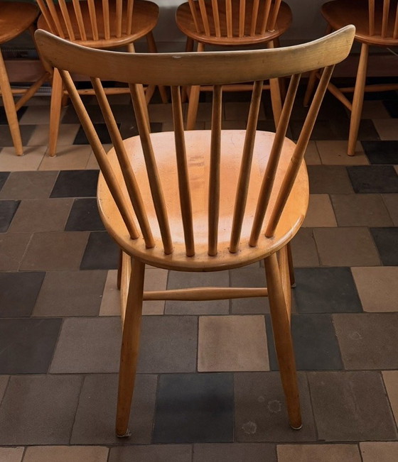 Vintage Pastoe Stoelen 5 Stuks – Eetkamerstoelen, Wood (photo 6 of 7)