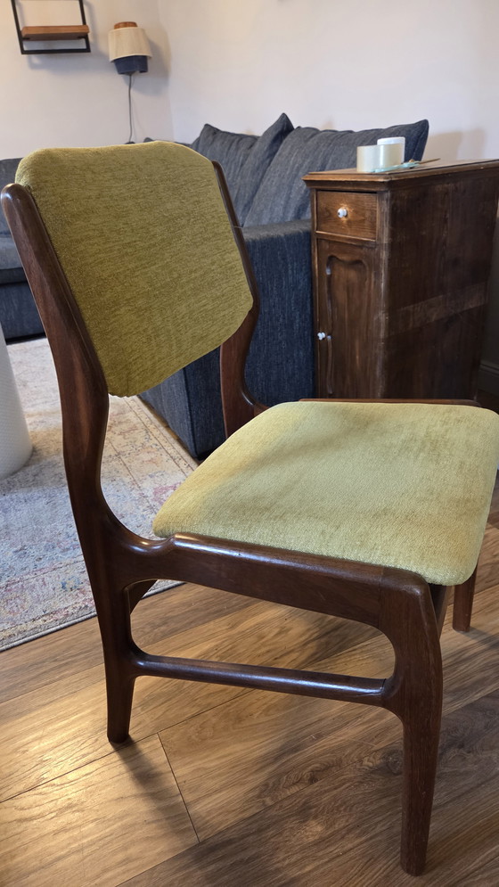 Image 1 of 4 originale dänische Esszimmerstühle aus den 1970er Jahren