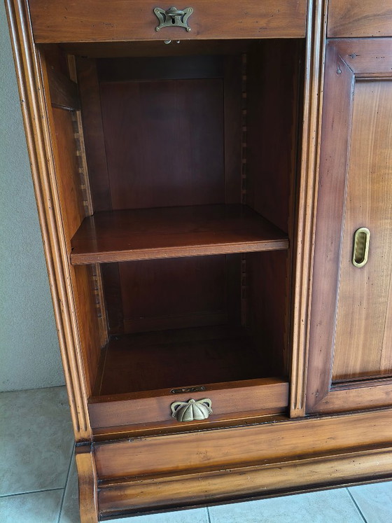 Image 1 of Assi d'Asolo bookcase - cherry wood - Italian design - mobili del collezione