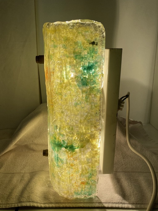 Applique da parete in vetro smerigliato verde e giallo in stile brutalista – wandlampen, Glass (photo 2 of 13)