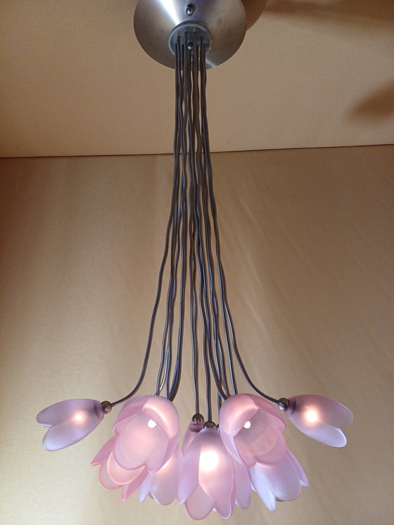Image 1 of Lámpara de diseño Harco Loor 15 tulipanes morados