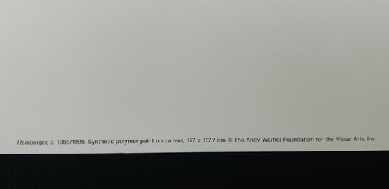 Image 1 of Andy Warhol, Gesigneerd Met Registratie In Impressum Copyright 'De Andy Warhol Foundation For The Visual Arts, Inc.' Offsetlitho