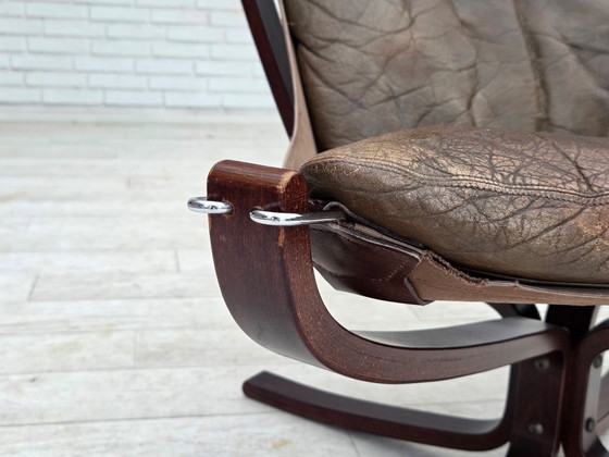 Image 1 of 1970s, Norwegian design by Sigurd Ressel, lounge chair, model "Falcon".