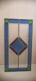 Königsblaues Buntglas