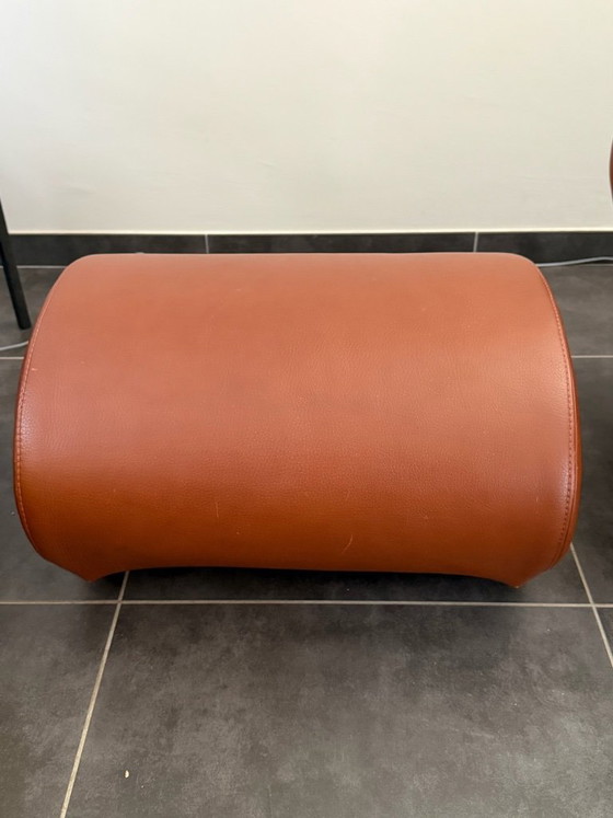 Schommelstoel Met Poef Big Oma Durlet – Schommelstoelen, Leather, Metal (photo 11 of 12)