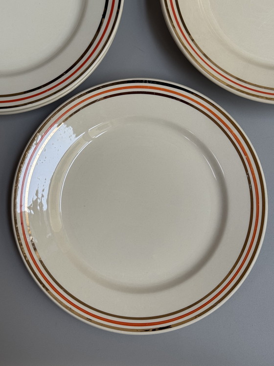 Image 1 of Boch Frères La Louvière, Belgio – Anni '40, 25 cm - Set di 6 Piatti Piani Vintage