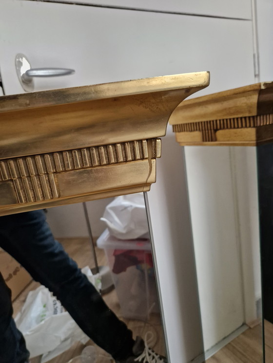 Image 1 of 2x Miroir colonne vintage DeKnudt style Régence