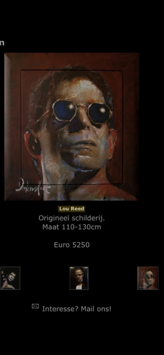 Lou Reed Porträt Gemälde - Donkersloot – Gemälde & Zeichnungen, Canvas, Wood (photo 2 of 6)