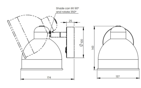 Image 1 of Frandsen Industry Wandleuchte Schwarz