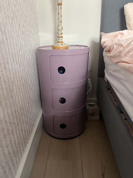 Kartell cabinet with 3 compartments