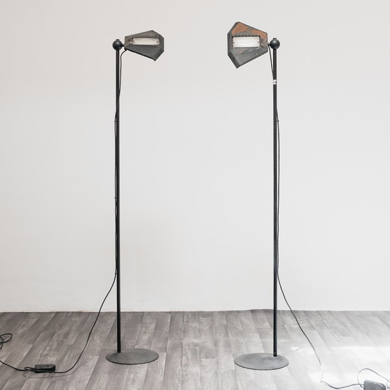 Image 1 of Pair of floor lamps by Ettore Sottsass for Olivetti Synthesis, Italy, 1973