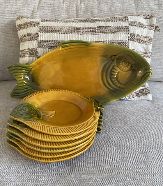 Image 1 of Servizio pesce d'epoca francese Vallauris