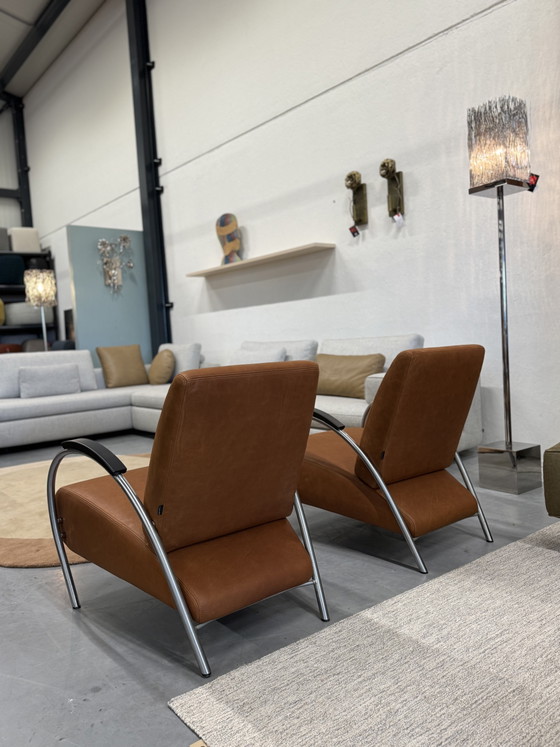 Image 1 of 2 Gelderland 5770 Lotus fauteuil bruin leer