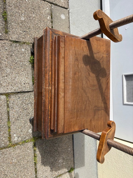 Antique wooden book press