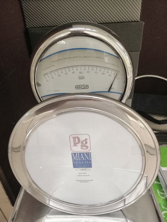 Image 1 of 925er Silberrahmen, 17x17 cm, rund