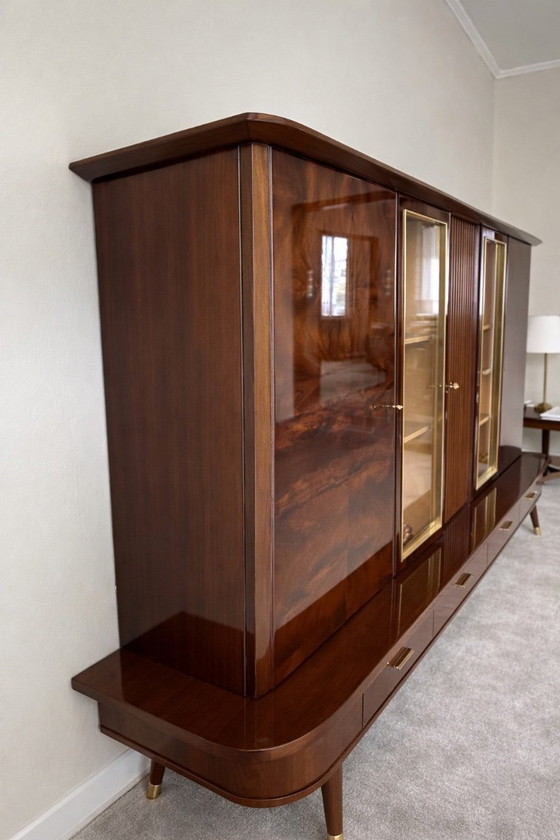 Image 1 of Vetrina espositiva vintage GSL Furniture Factory Serie II n. 97 – Credenza in stile Mid-Century Modern anni '60