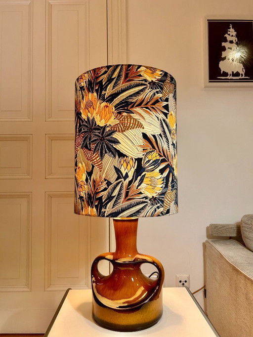 Lámpara de cerámica de mediados del siglo XX de Göbel / PAN Keramik – Cerámica de Alemania Occidental