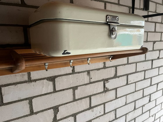 Image 1 of Bruynzeel Küchenregal, Pfannenregal, 1950er Jahre von Piet Zwart.