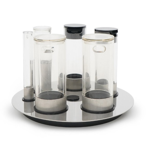 Image 1 of Juego de sal, pimienta, aceite, vinagre, queso y azúcar de Studio OPI para Cini y Nils, década de 1970