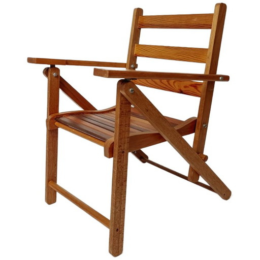 Teak Vintage Folding Chair for Children