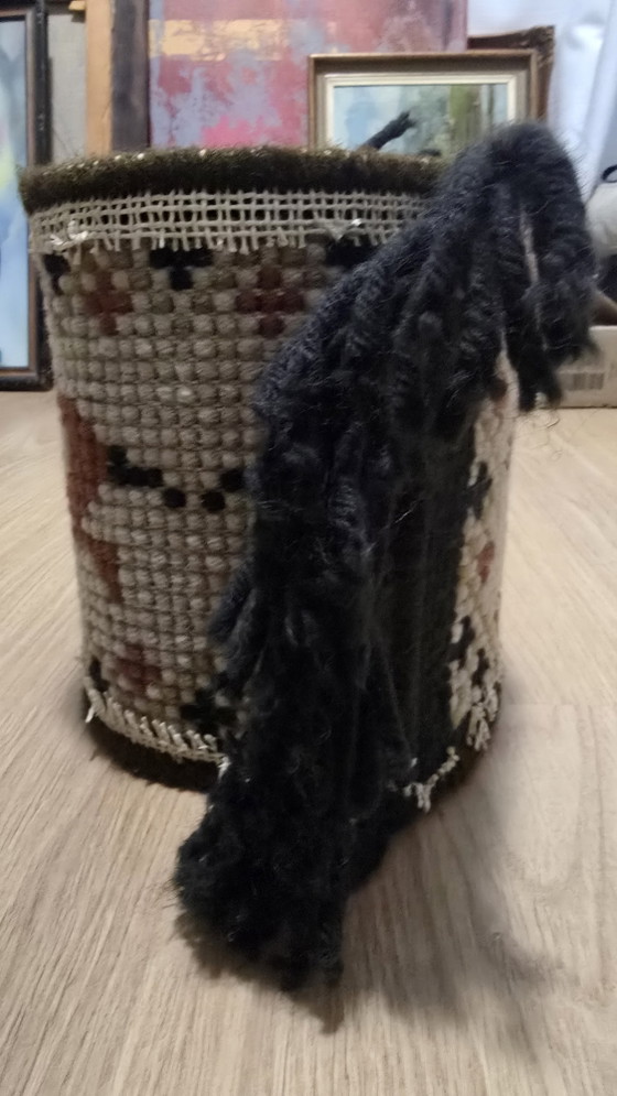 Arazzo da parete Rya scandinavo vintage - Arazzo in lana con cervi MCM (anni '70) – Decorazioni murali, Wool (photo 2 of 10)
