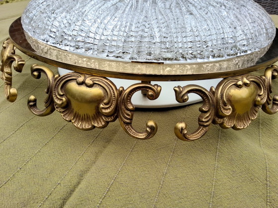 Image 1 of Beautiful vintage German ceiling lamp, Hollywood Regency style j60/70