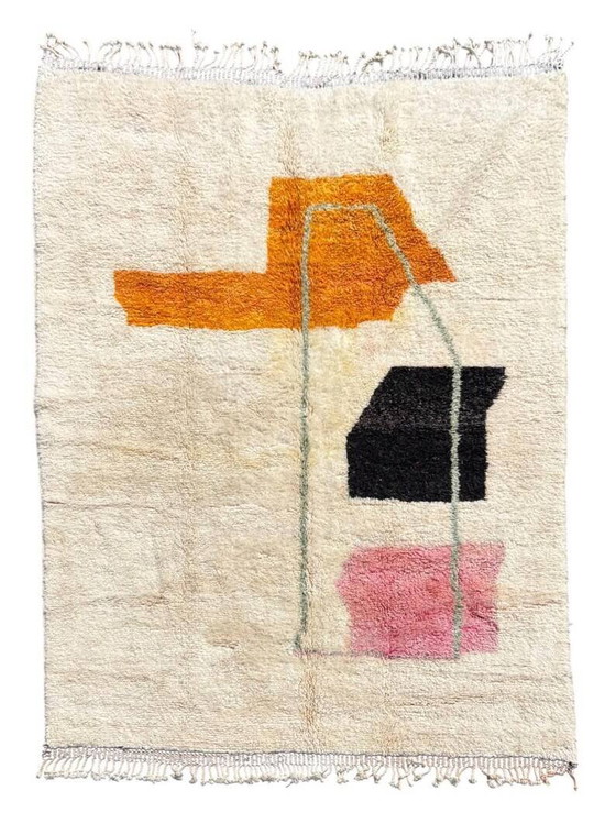 Large Moroccan rug - handwoven from pure Berber wool - 3X2m – Rugs & carpets, Cotton (photo 2 of 11)