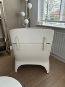 Space Age lounge armchair by Carl Straub reupholstered
