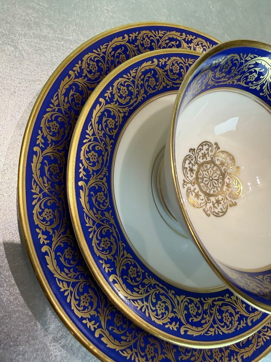 Original Tirschenreuth Bavaria Germany – Decor 943/2 – Shape 1300 – Real Cobalt – Gold Decor – Tea/Coffee (photo 7 of 10)