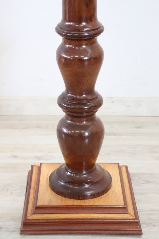 Image 1 of Colonne vintage en chêne tourné, fin du 20e siècle