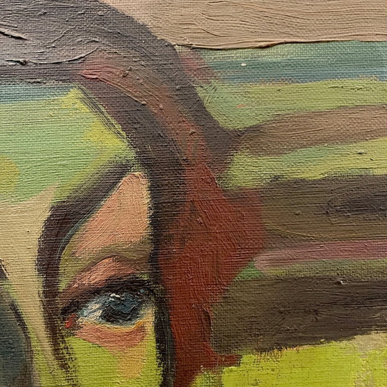Luc Perot, Colette Woman Wearing, 1947, Huile sur Toile – Peintures et dessins, Canvas, Wood (photo 11 of 11)