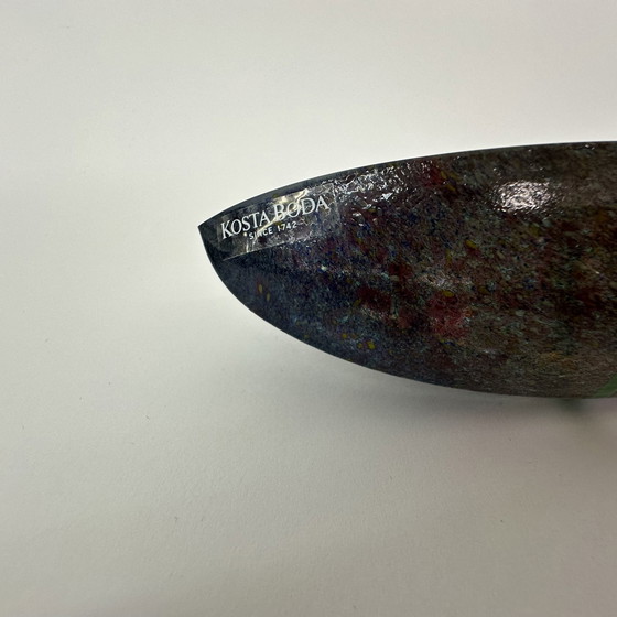 Image 1 of Bertil Vallien for Kosta Boda glass boat sculpture Limited edition Voyage