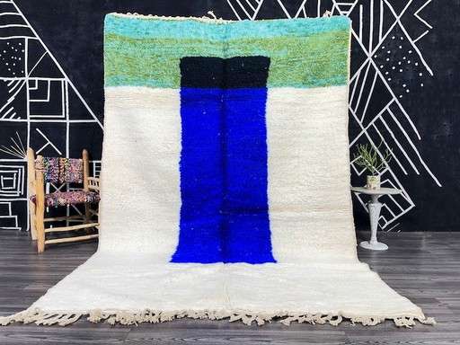Alfombra Beni Ouraine tejida a mano con coloridos diseños, 200x300 cm. – vloerkleden en tapijten, Wool