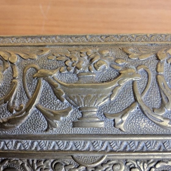 Vintage copper Neo-Renaissance / Art Nouveau stamp tray, Table accessories, Gold (photo 4 of 14)