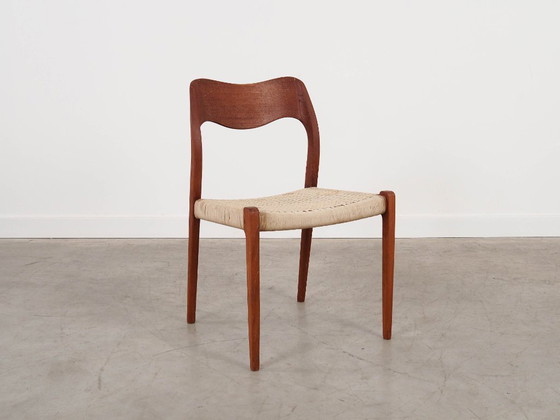 Image 1 of Teakhouten stoel, Deens design, jaren 60, ontwerper: Niels Otto Møller