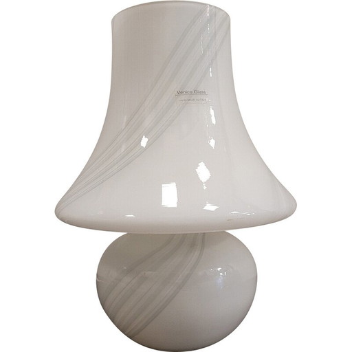 Vintage Tischlampe "Pilz" aus venezianischem Muranoglas, Italien 1970