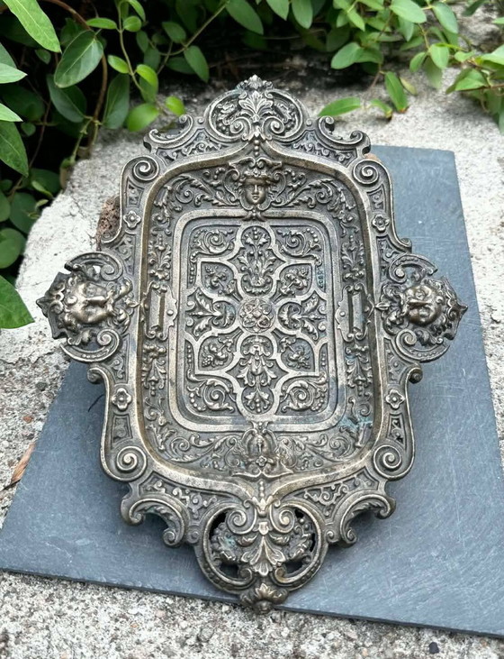 Large bronze Art Nouveau Jugendstil catchall tray – Bowls (photo 6 of 6)