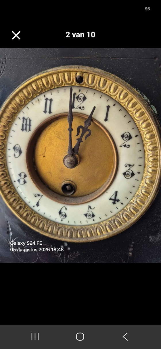Pendule style Napoléon 3 – Bronze, Verre (photo 3 of 5)