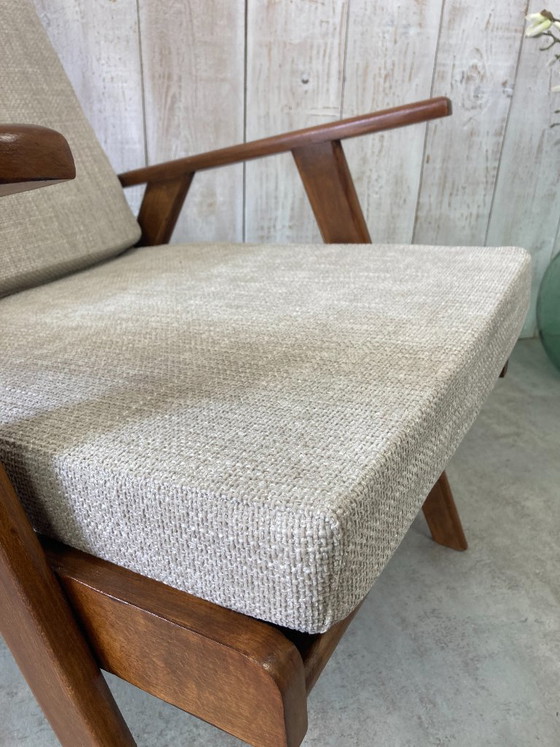 Poltrona vintage – Poltrone, Textile, Wood (photo 4 of 10)