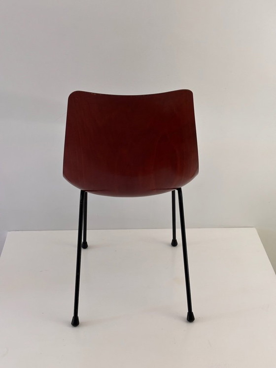 2 Pierre Paulin CM131 stoelen, Thonet Vintage editie – Eetkamerstoelen, Wood (photo 8 of 13)