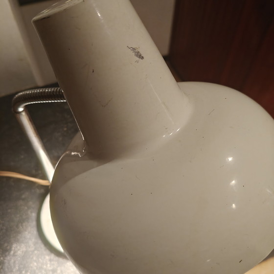Image 1 of Vintage 70s Mushroom Desk Lamp in Cream White