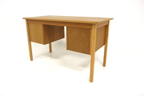 Image 1 of Skandinavischer Eichenschreibtisch, Schweden, 1960