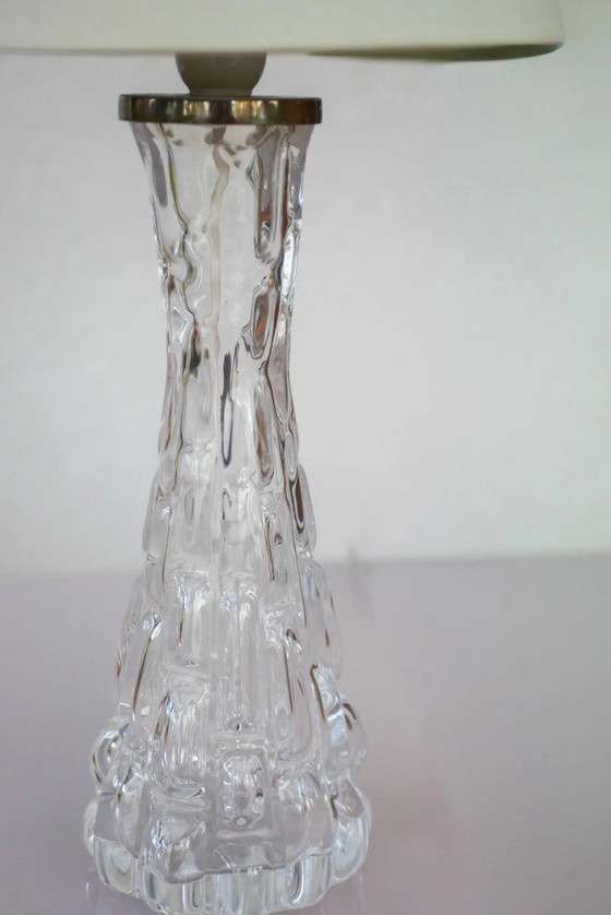 Image 1 of Carl Fagerlund Crystal Glass Table Lamps. Orrefors, Sweden