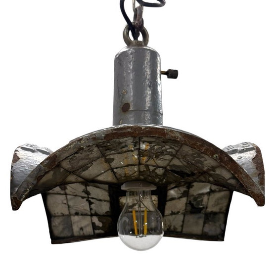 Image 1 of Suspension industrielle vintage n° 3 par Esla avec miroirs
