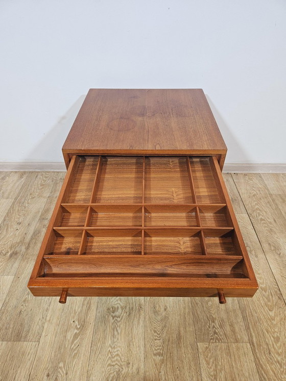Mid-Century Modern Sewing Table in Teak, Denmark, 1950s-1960s – Desk, Brass, Mid Century Modern (photo 13 of 19)