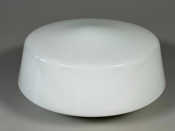 Image 1 of 50er 60er Jahre Lampe Leuchte Plafoniere Milchglas Mid Century Glas Design RZB