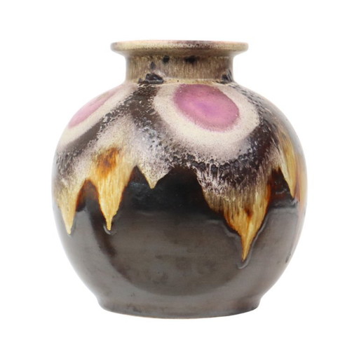 Vaso sferico in lava grassa viola 666-21