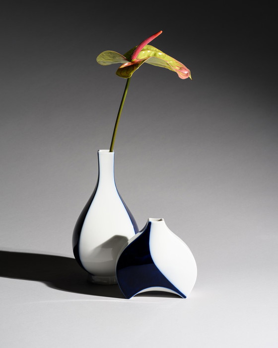 Image 1 of KPM Berlin, design moderniste, duo de vases sélectionnés par Trude Petri et Quillmann, années 1960