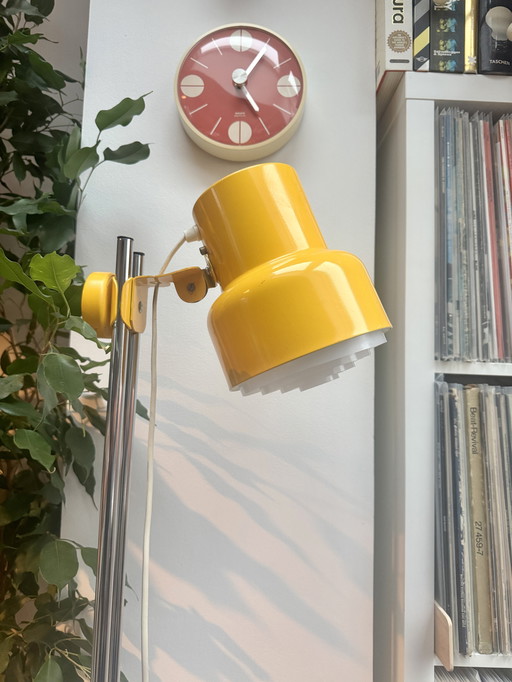 Börje Claes 70s Floor Lamp for IKEA Pop Art Yellow Space Age Spot Light Mid Century Modern